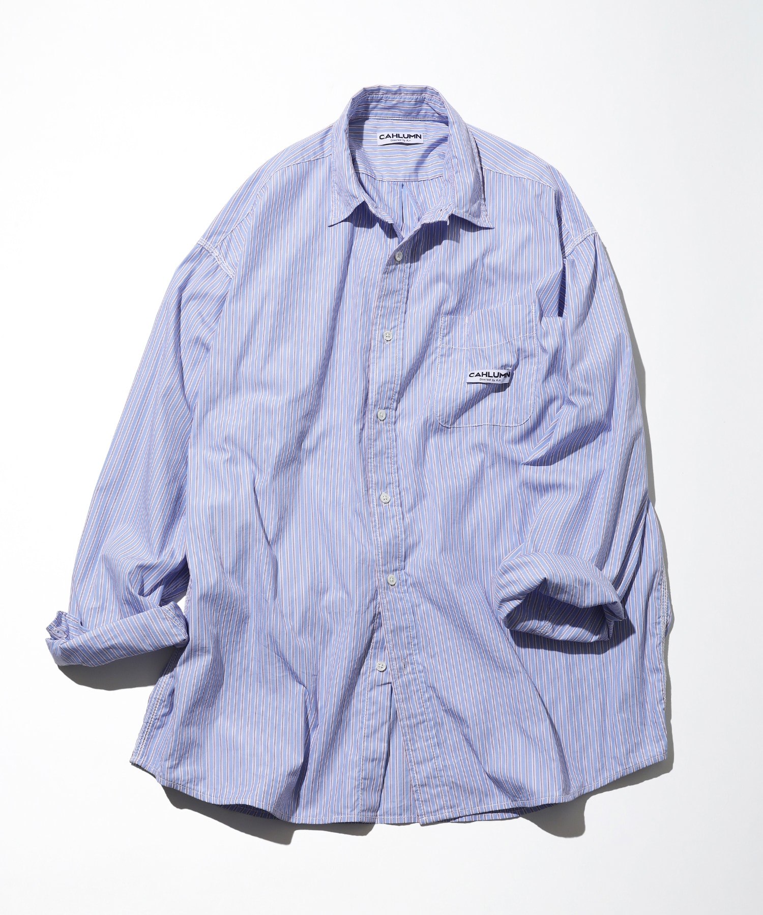 Magazine Pocket Chain Stitch Shirt “Multi StripeStripe”