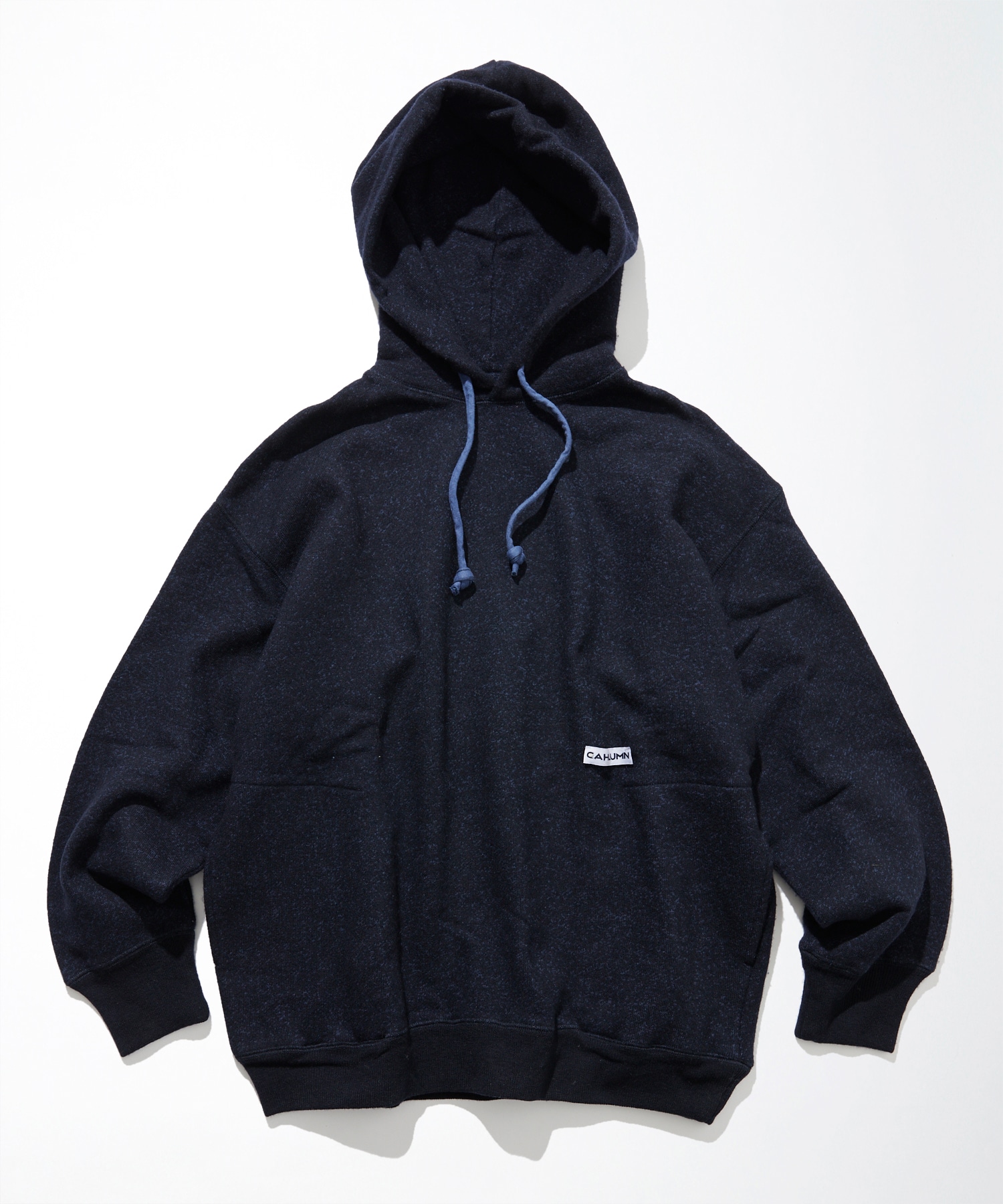 Merino Wool＋Cotton Loop Back V-neck Sweatshirt