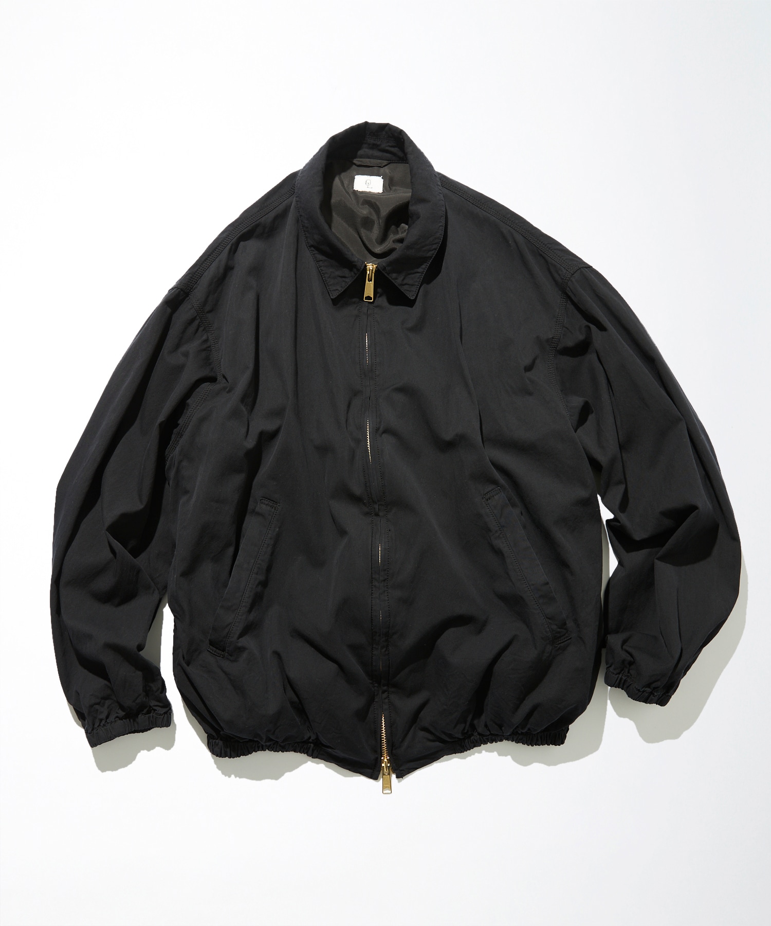Organic Cotton Silk Gabardine Harrington Jacket