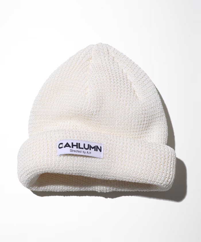 Straw Yarn Roll Knit Cap