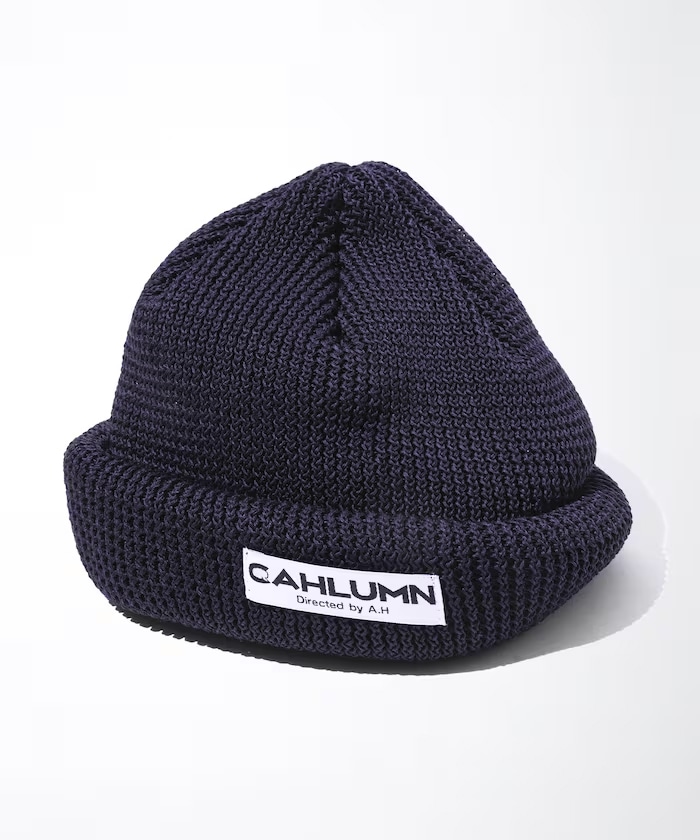 Straw Yarn Roll Knit Cap
