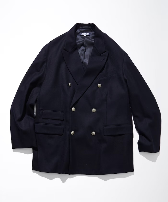 Merino Wool Saxony Double Breasted Blazer 1.1