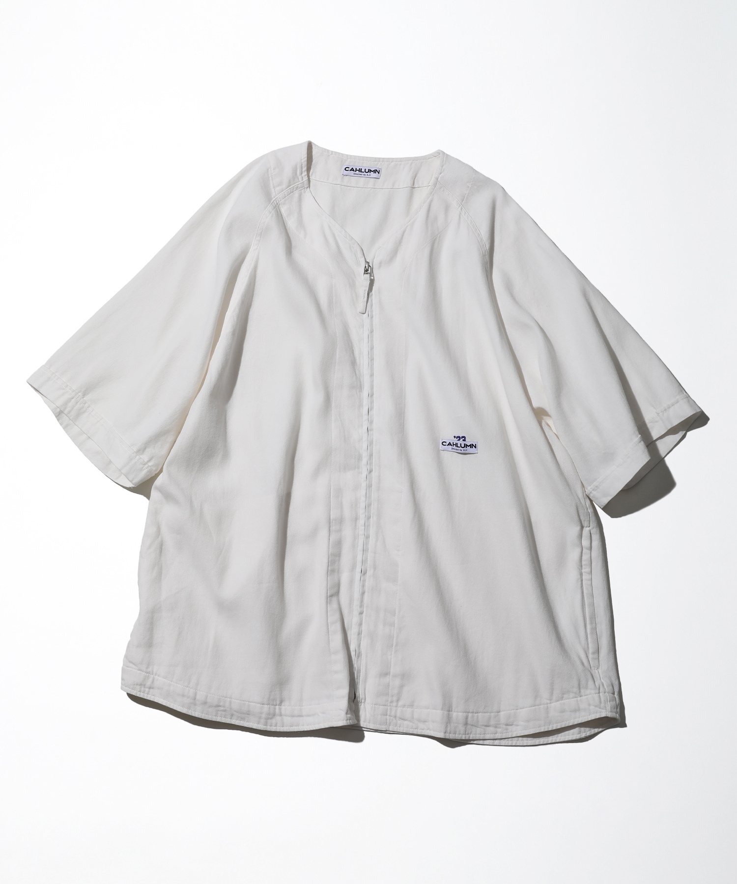 Brushed poplin Baseball Shirt
