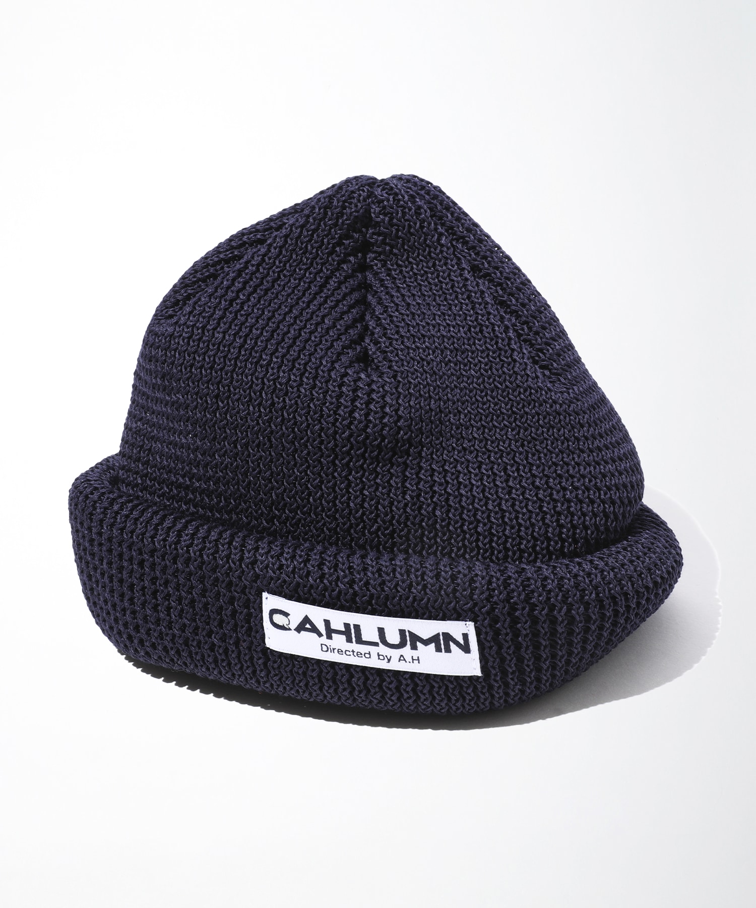 Straw Yarn Roll Knit Cap