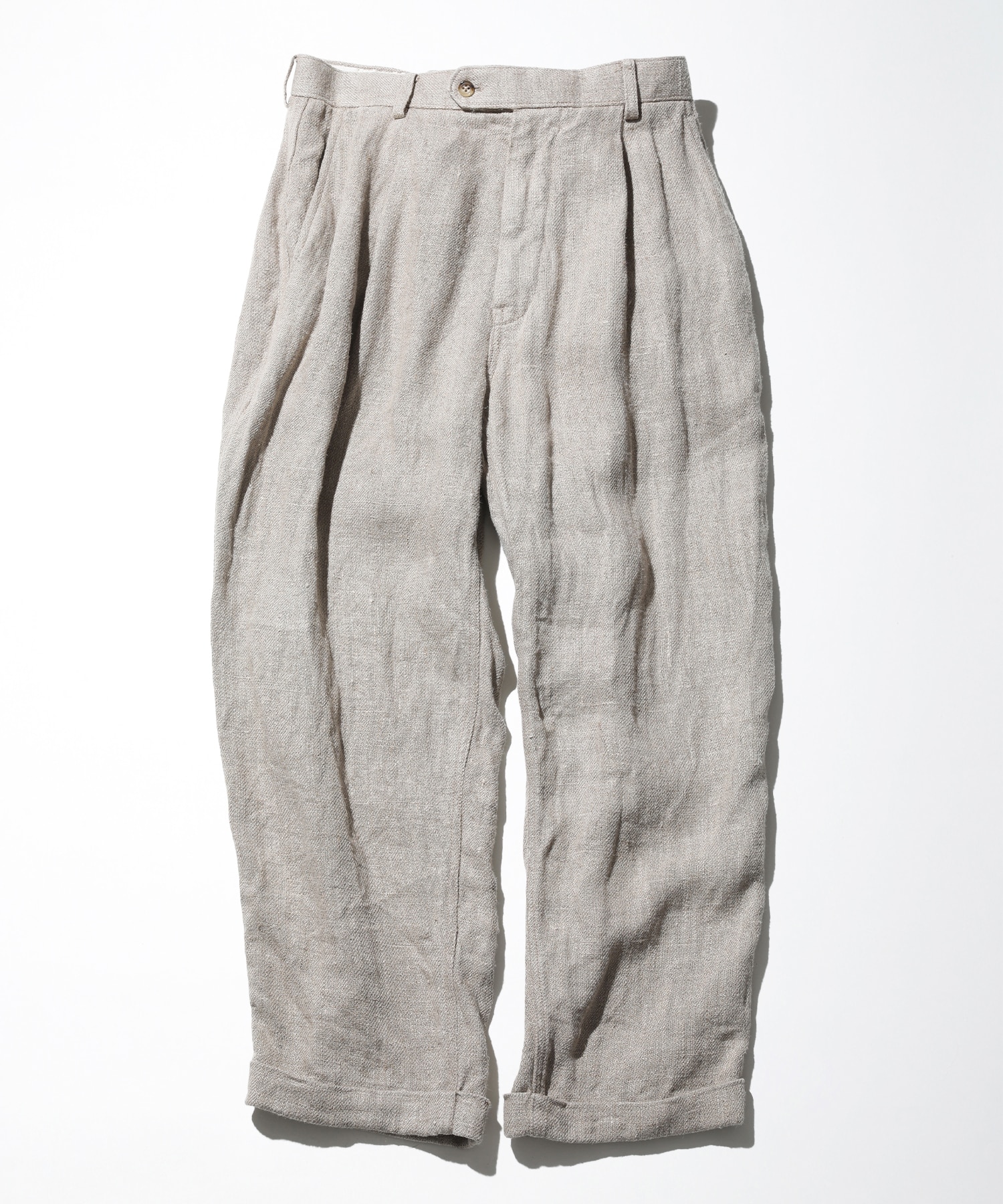 Linen 1 Tuck Trousers