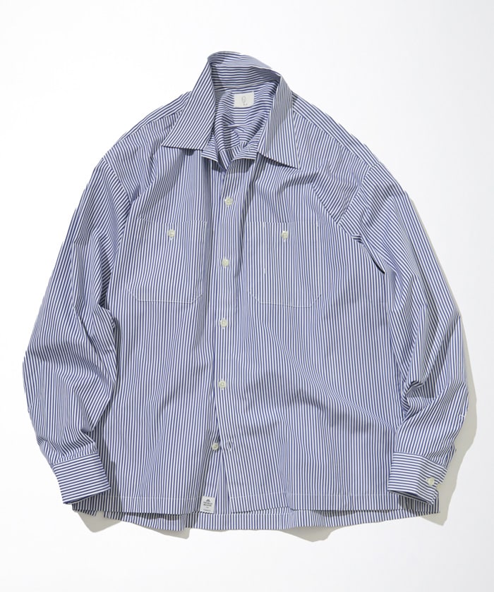 Thomas Mason Extra Long Staple Cotton Broadcloth Stripe Shirt