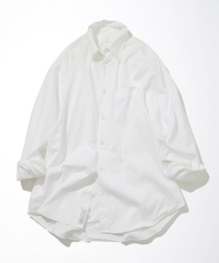 David Joan Anderson Extra Long Staple Sea Island Cotton Pin Oxford Cloth Button Down Shirt