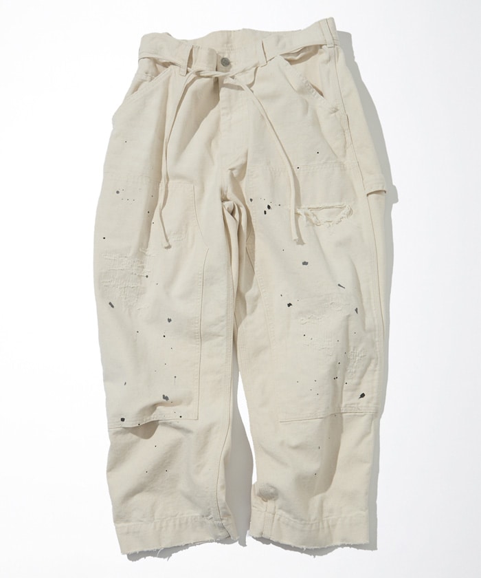 Splattered Organic Cotton Painter Pant