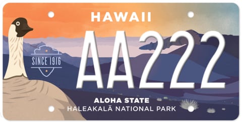 Hawaii_license_plate_2017_national_park_Haleakalā.png