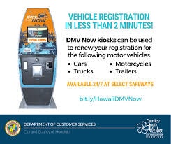 Vehicle registrations can now be done at Safeways