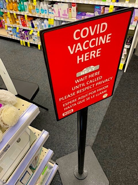 COVID VACCINE HERE