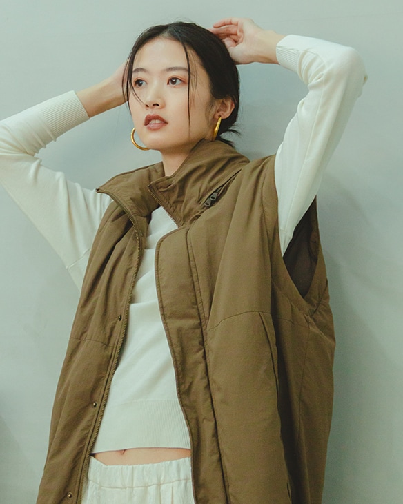 Aresense 別注フライイングフード 大人女子が支持するブランド「Aresense」のアウターでこの冬も脱