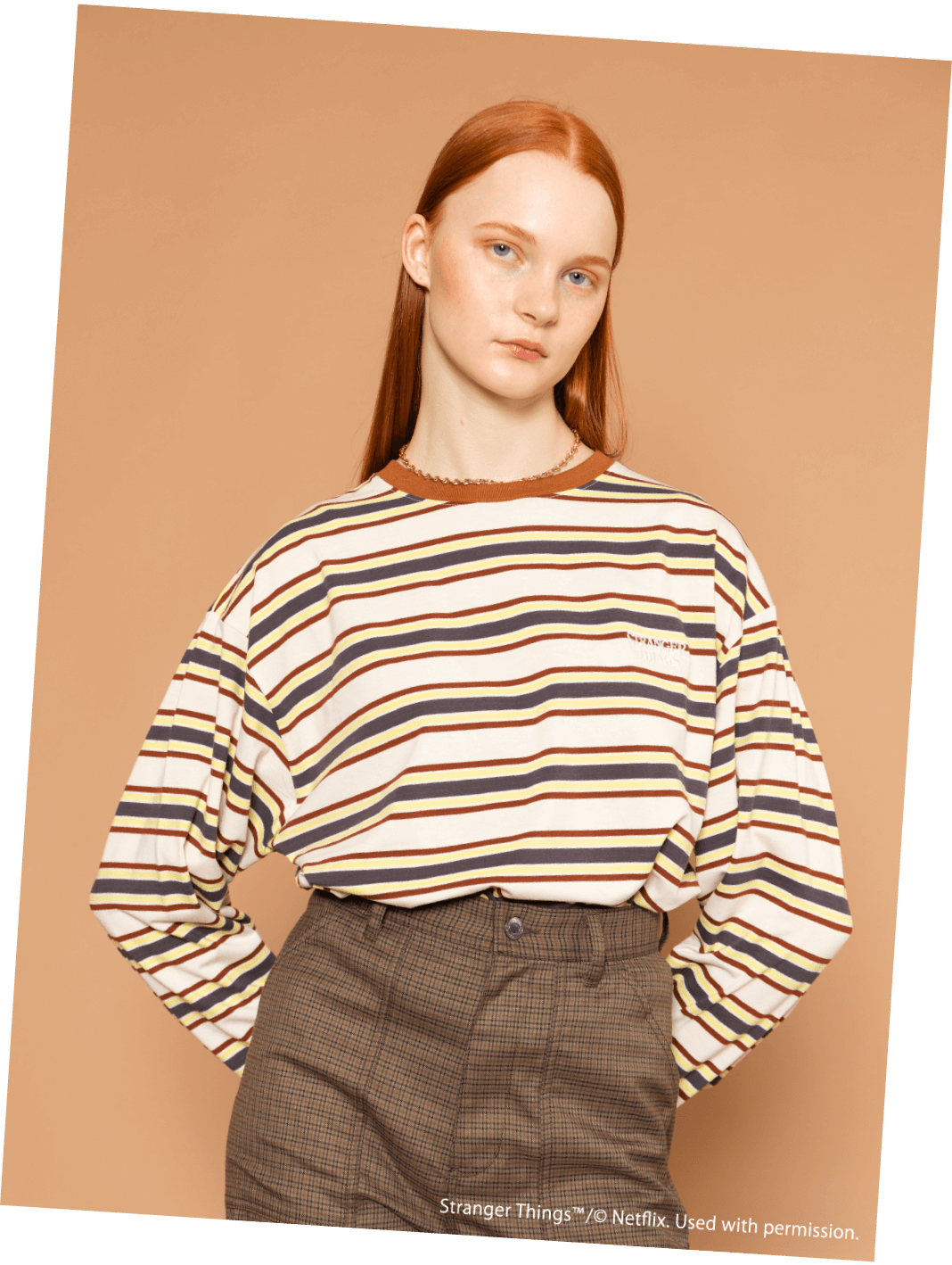 ストレンジャー・シングス ストライプシャツ FREEサイズ セール】Stranger Things × FREAK'S STORE/ストレンジャー