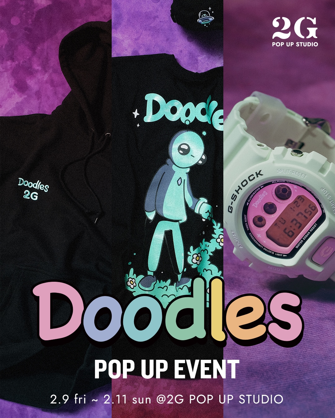 Doodles】POP UP at 2G POP UP STUDIO｜Daytona Park(FREAK'S