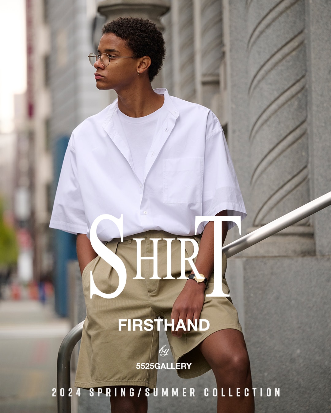 Drawer 2024 PRE1 ブザムスタンドカラーシャツ　1回のみ着用 Drawer 2024 PRE1 ブザムスタンドカラーシャツ1回のみ着用