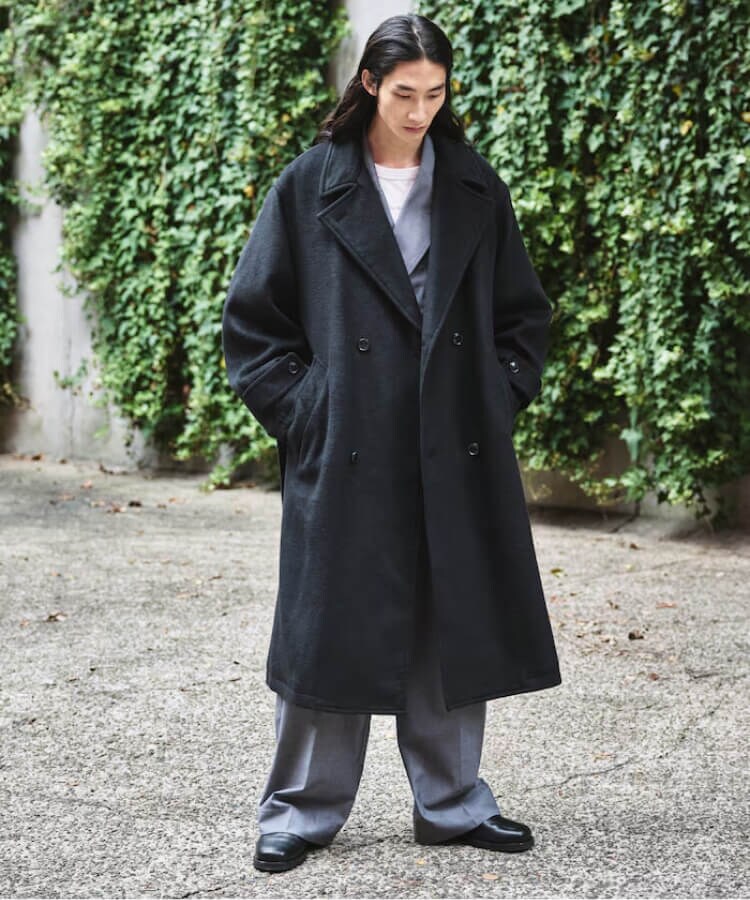 FREAK'S STORE チェスターコート 尾州ウール ビッグシルエット M