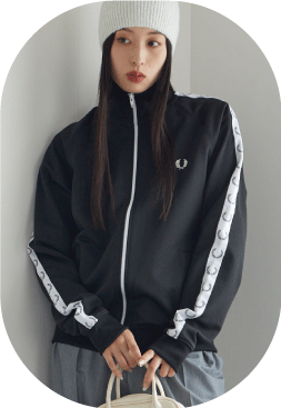 【大人カジュアル】フレッドペリー・ジャケット・ストレッチ・黒・パイピング・XL FRED PERRY 今キテる、オトナなフレッドペリー｜Daytona Park