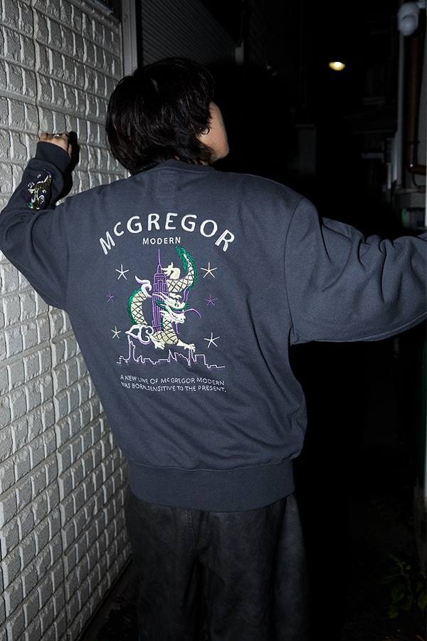 McGREGOR スカスウェット McGREGOR トレーナー スウェット M刺繍スウェット レディース