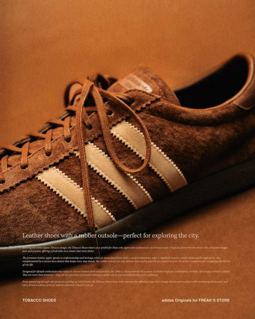 別注 adidas TOBACCO for FREAK’S STORE 26.5 adidas Originals for FREAK'S STORE ”TOBACCO”｜Daytona Park