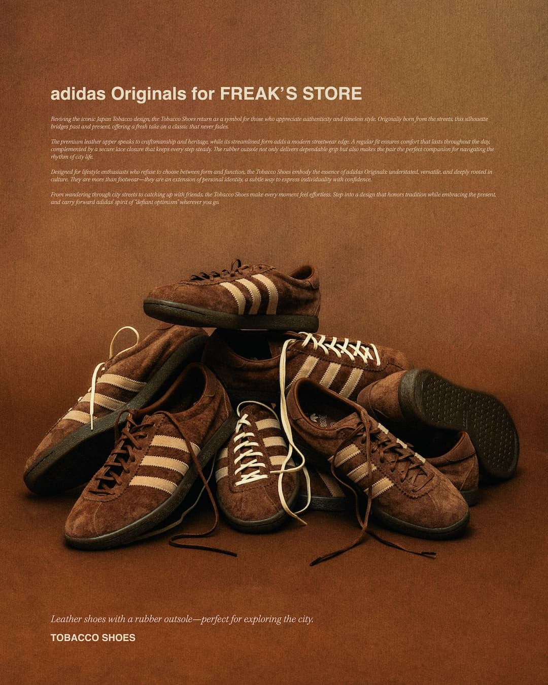 別注 adidas TOBACCO for FREAK’S STORE 26.5 adidas Originals for FREAK'S STORE ”TOBACCO”｜Daytona Park
