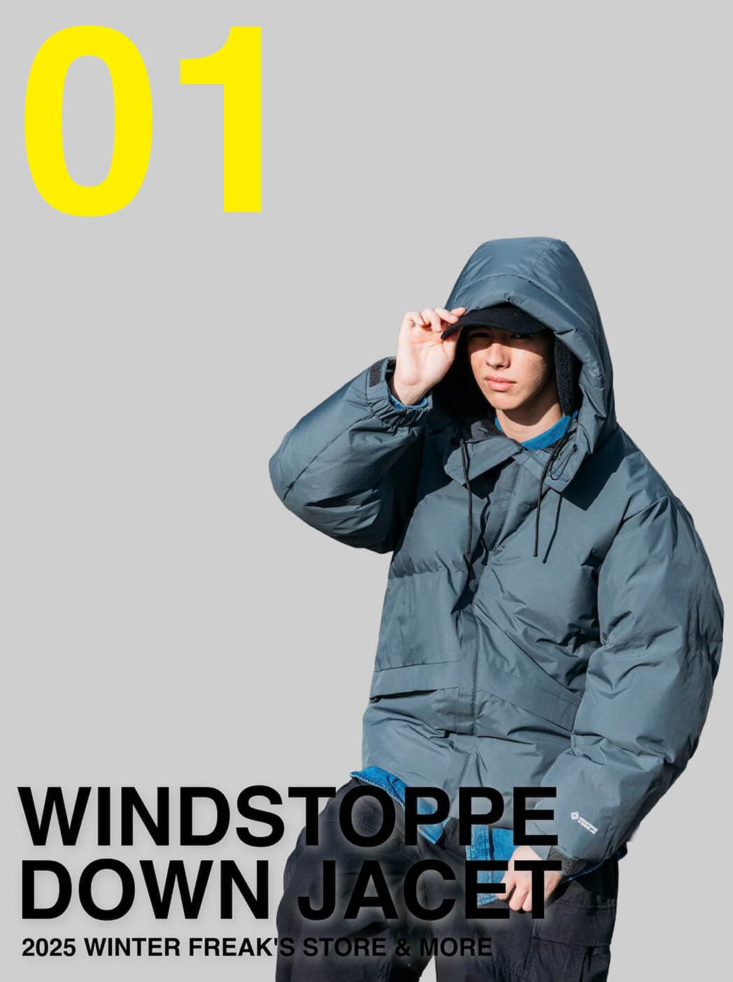 Phenomenon スプレージャケット Aigle Gray Full Zip Sun Grip Snap Nylon Hooded Jacket Windbreaker