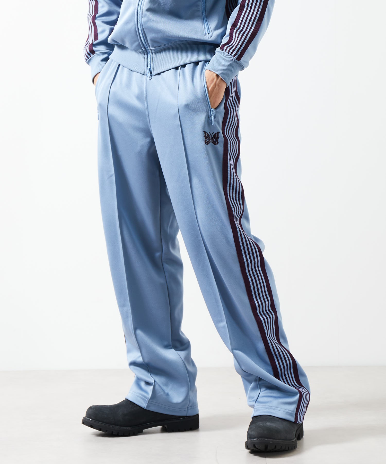 Needles × FREAK'S STORE トラックパンツ ストレート NEEDLES × FREAK'S STORE 別注 H.D.Track Pant Poly Smoothが