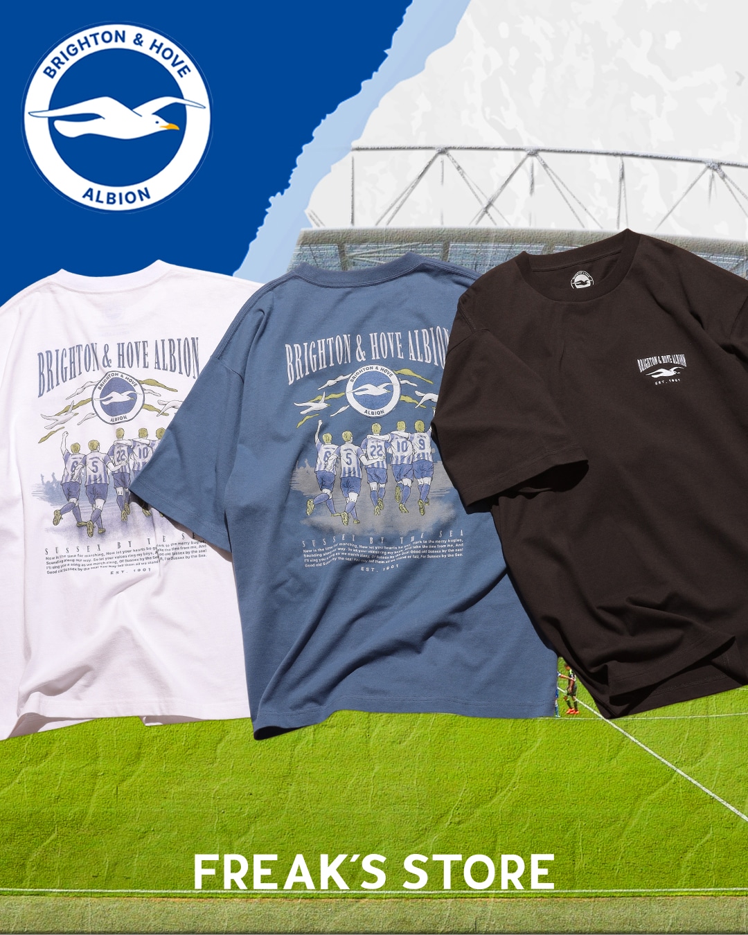 Brighton & Hove Albion FCとFREAK'S STORE初のコラボレーション