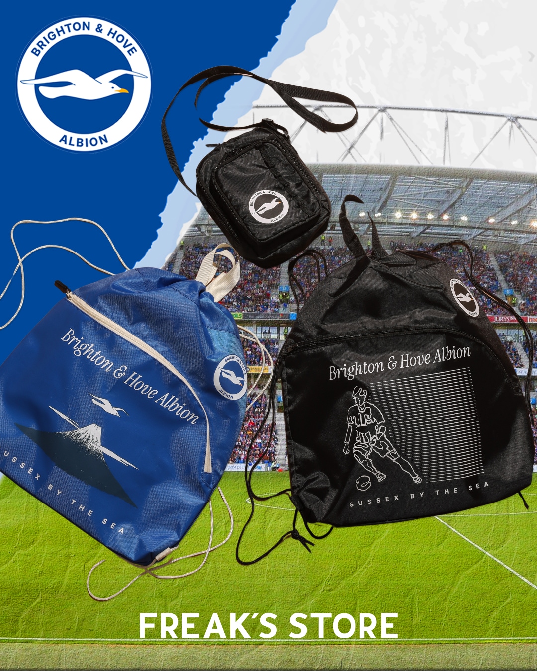 通*ト様 ブライトン　Brighton & Hove Albion ウェア M Brighton & Hove Albion FCとFREAK'S STORE初のコラボレーション