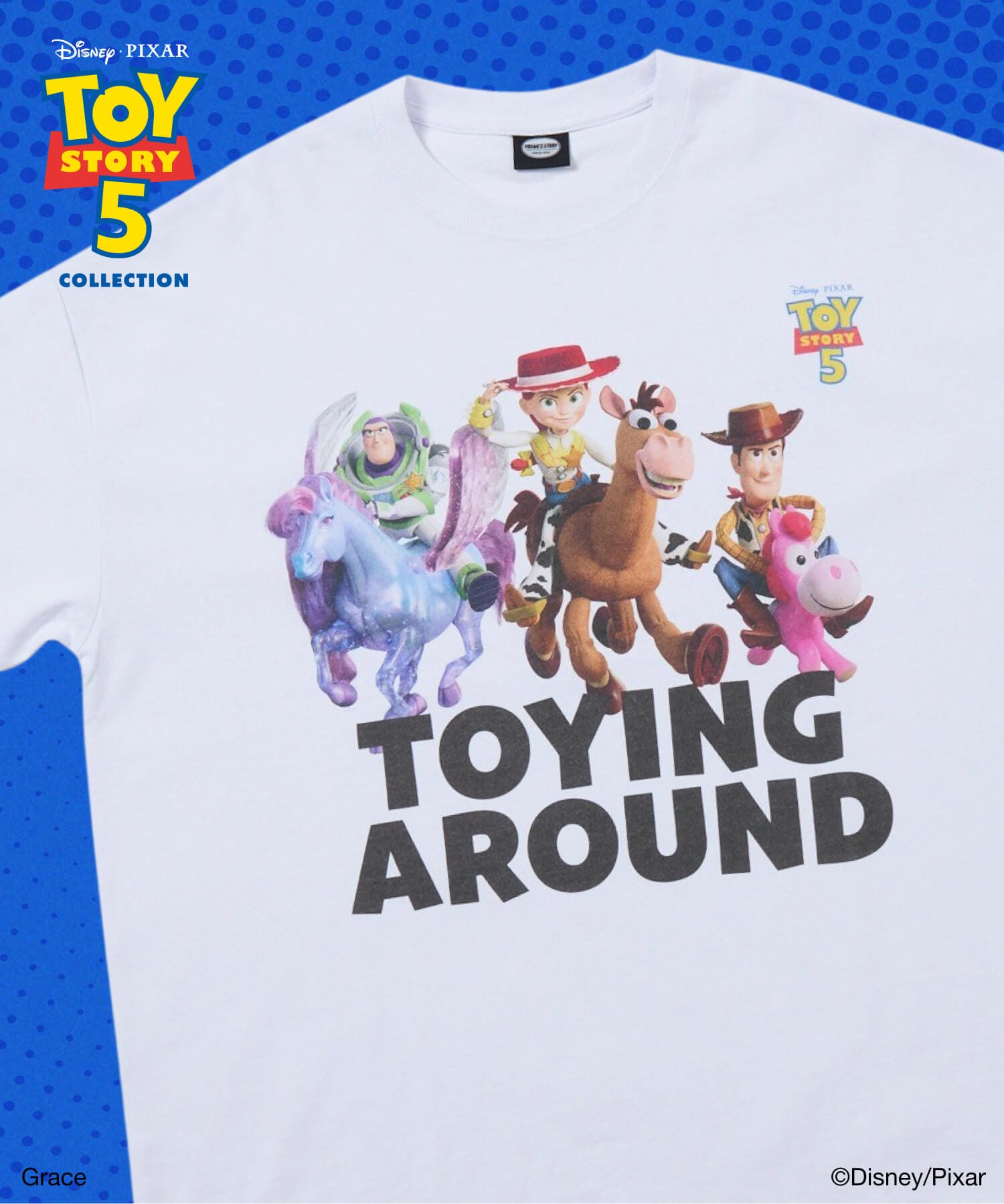 TOY STORY 聯名限定 角色印花 圓領T恤 ─ ALL STAR