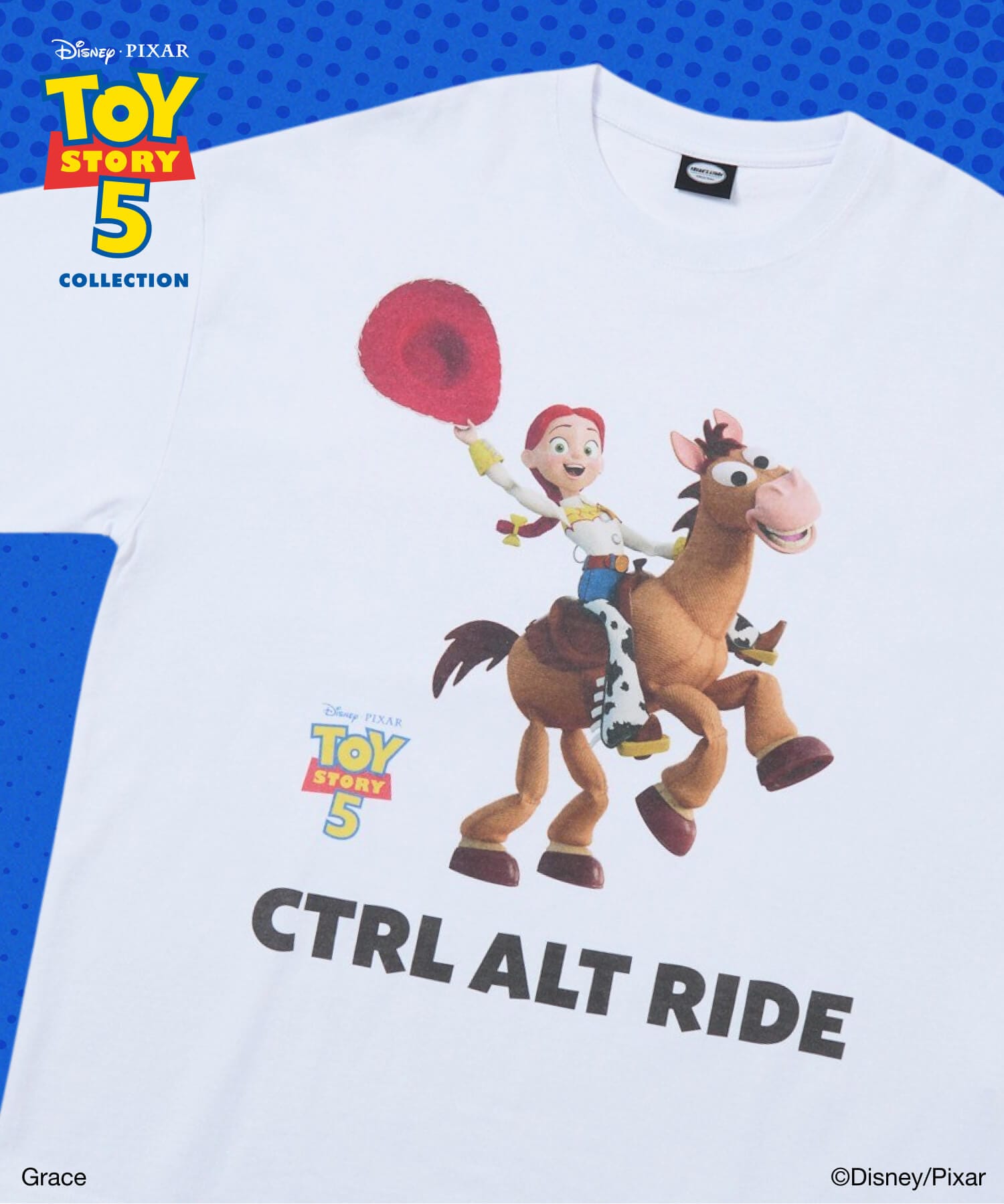 TOY STORY 聯名限定 角色印花 圓領T恤 ─ 翠絲