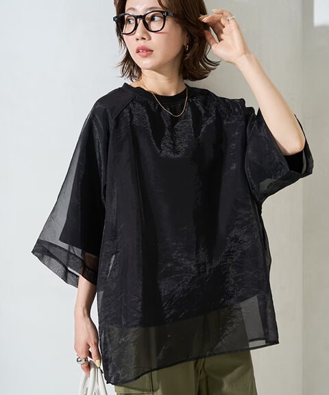 「完売品‼️」ニュアンスsheerトップス 大人のための“ニュアンス”トップス2026 SPRING＜FREAK'S STORE & MORE