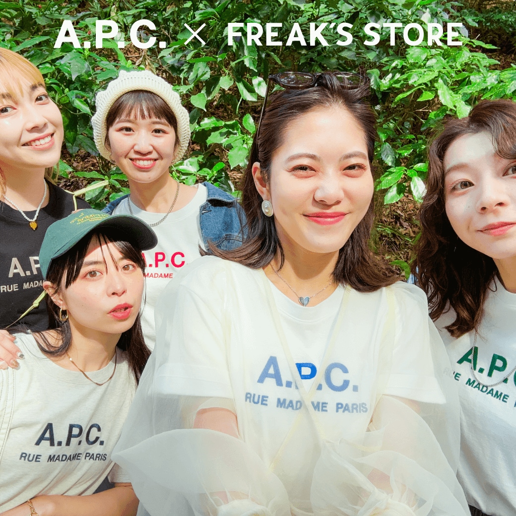 A.P.C. FREAK'S STORE 別注　シルバー刺繍Tシャツ A.P.C. FREAK'S STORE 別注 シルバー刺繍Tシャツ