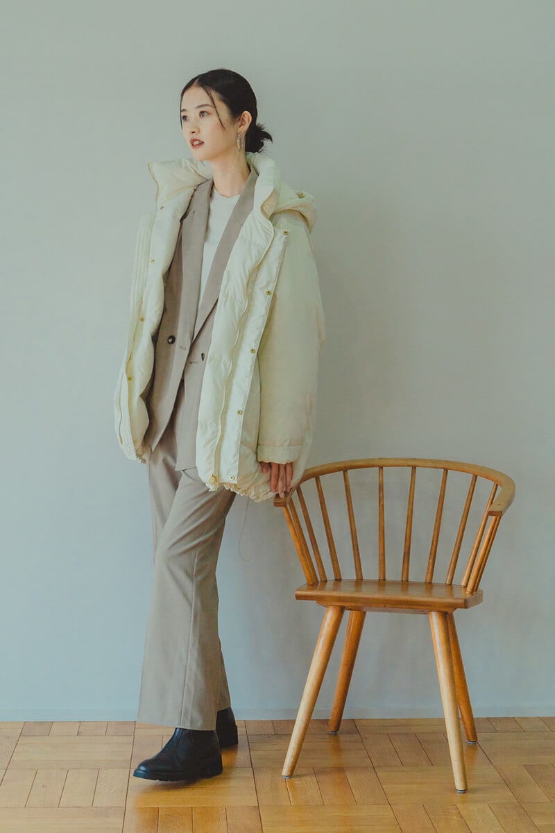 Firstdown×Aresense/ファーストダウン 別注ミドルダウンコート Aresense（アーセンス）の「Firstdown×Aresense/ファーストダウン 別注